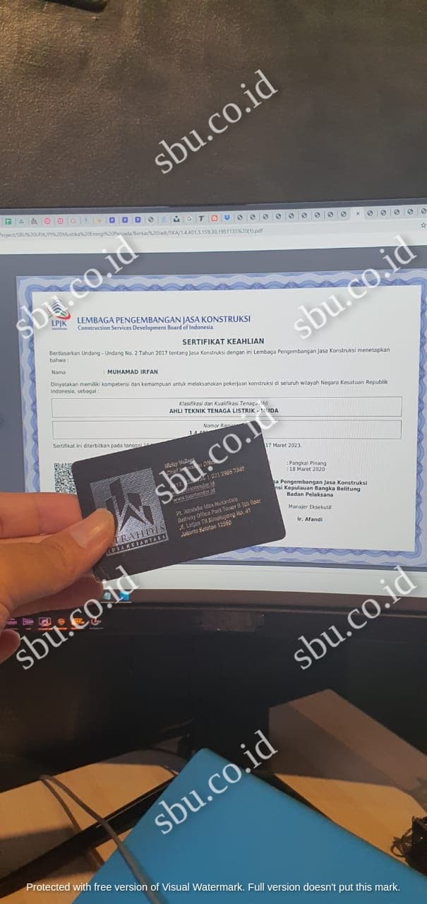 SKK Tenaga Ahli Konstruksi